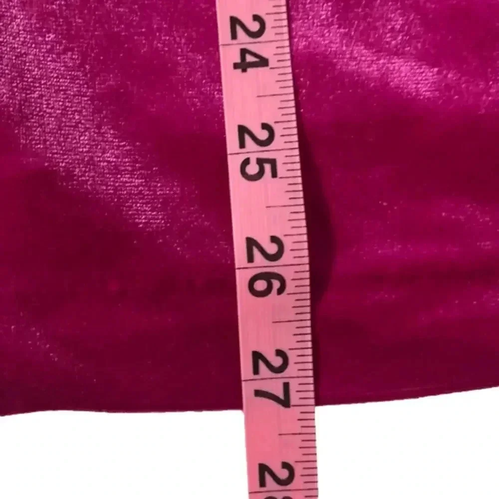NWT holiday party dress xs strapless hot pink velvet v wire mini dress new years - Picture 6 of 14
